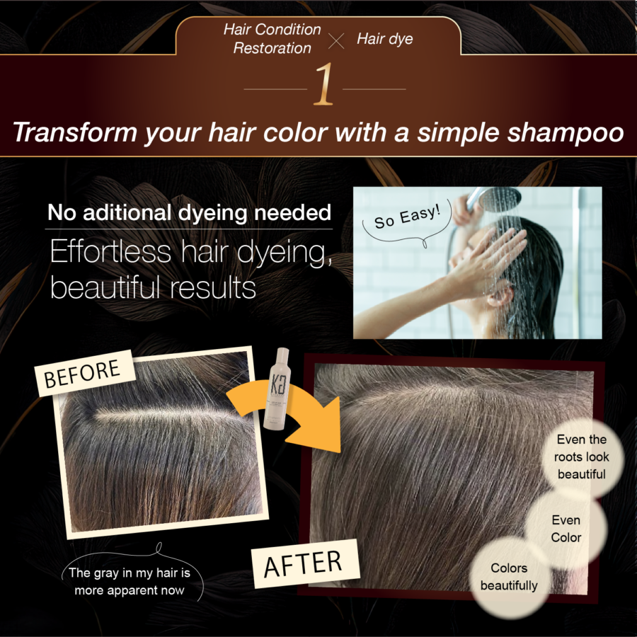 Kyogoku Color Shampoo Natural Brown - Image 6