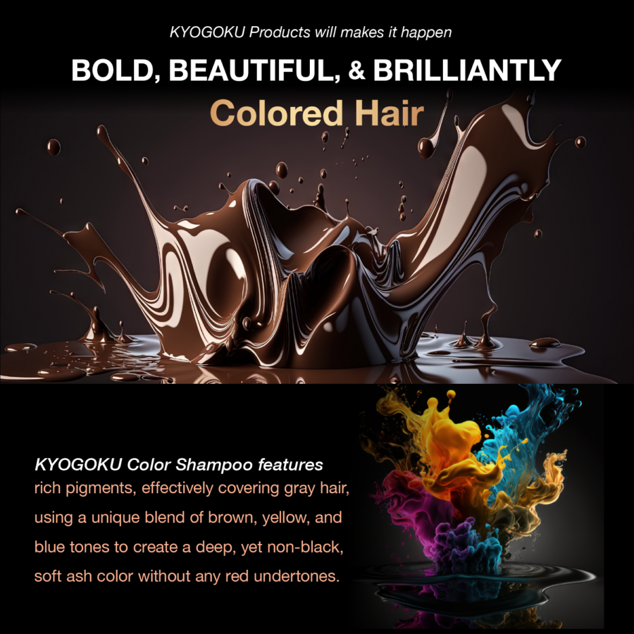 Kyogoku Color Shampoo Natural Brown - Image 12