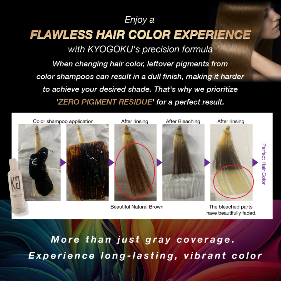 Kyogoku Color Shampoo Natural Brown - Image 13